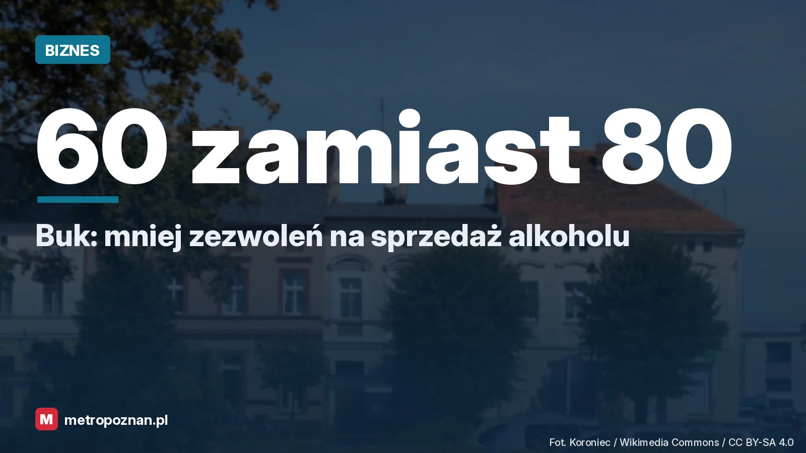 Kamienice przy Rynku w Buku