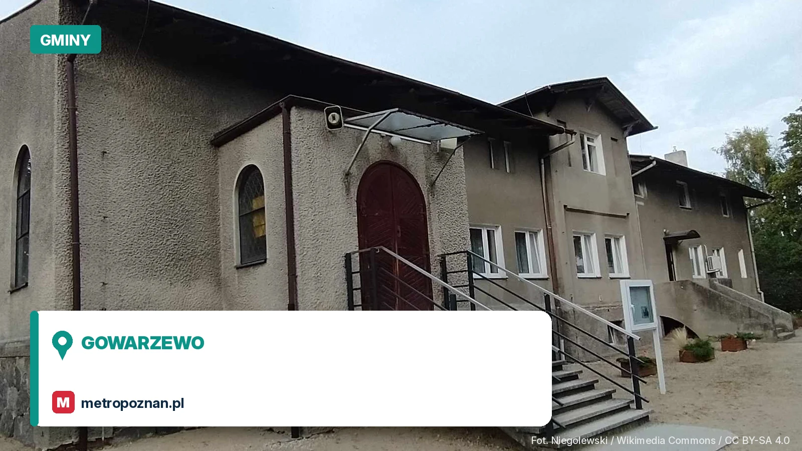 Zabytkowy dworek w Gowarzewie w gminie Kleszczewo