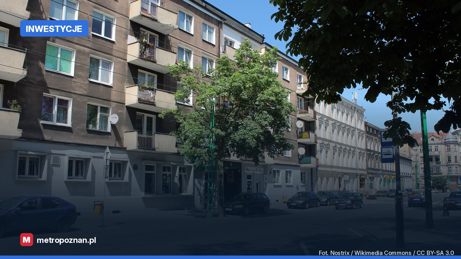 Ulica 28 Czerwca 1956 r. w Poznaniu przy przystanku Kosińskiego